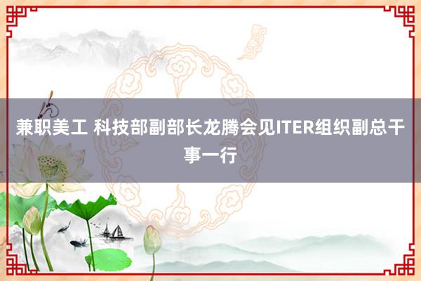 兼职美工 科技部副部长龙腾会见ITER组织副总干事一行